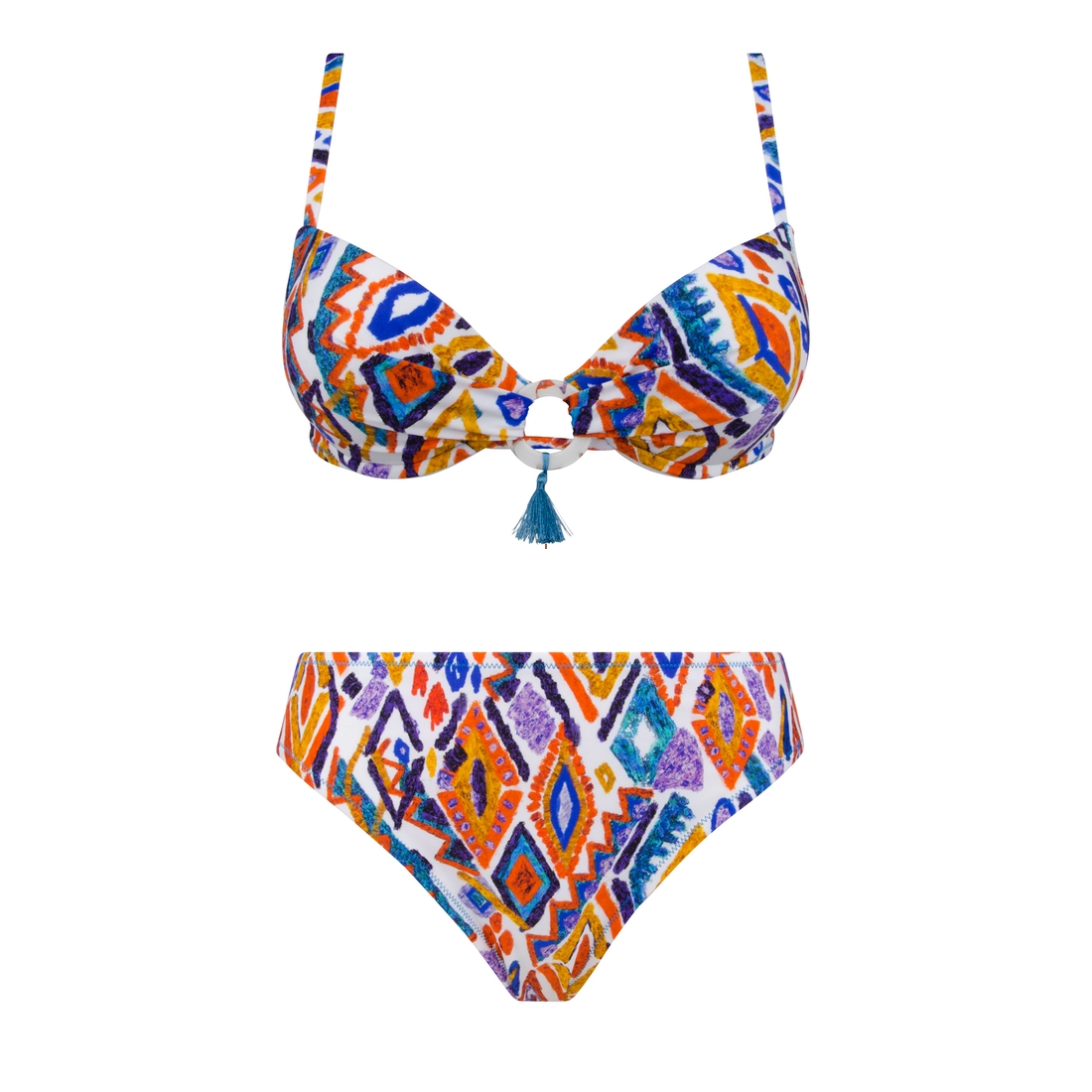 Maillot de bain à coques imprimé
