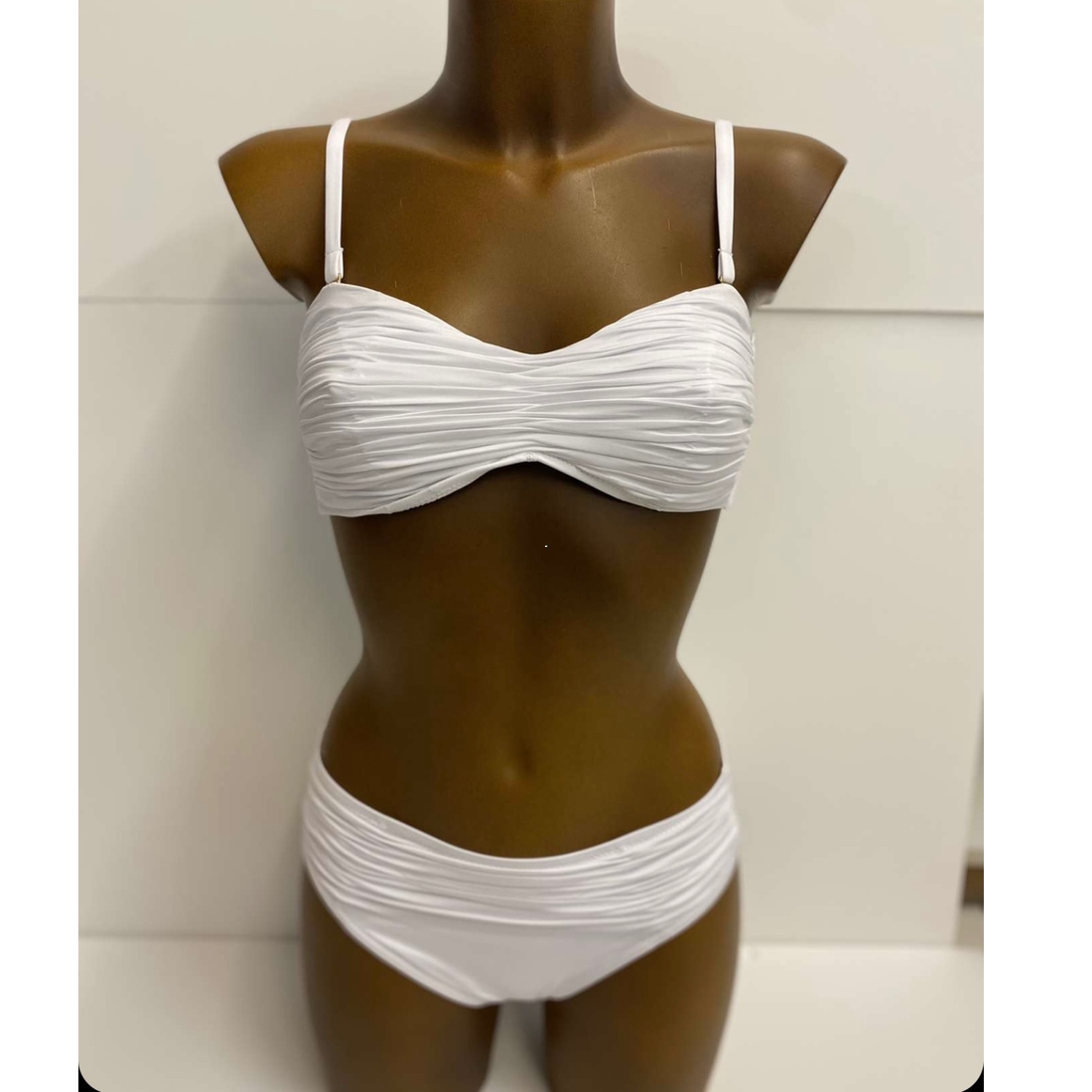 maillot bandeau blanc
