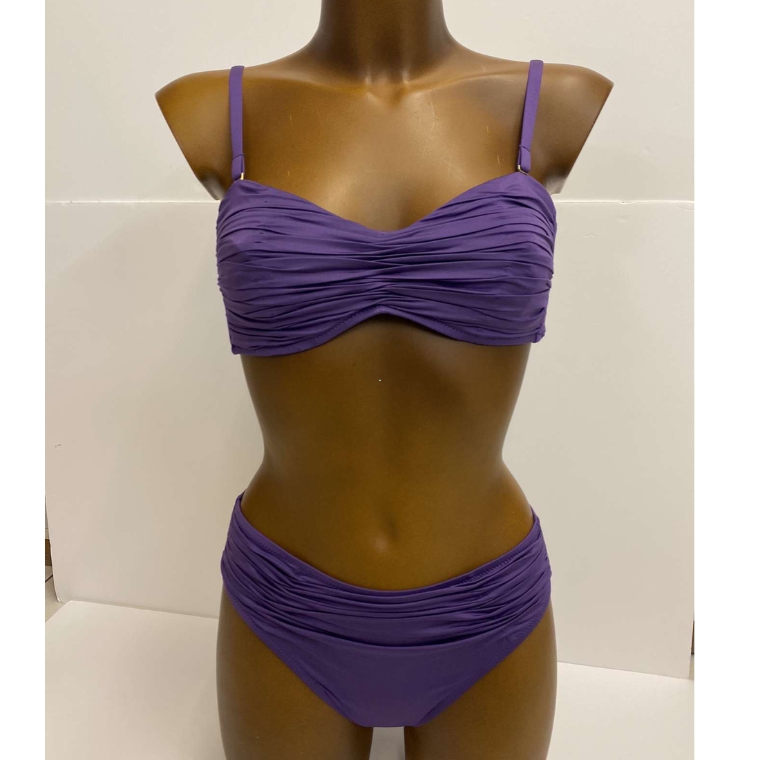 maillot bandeau violet