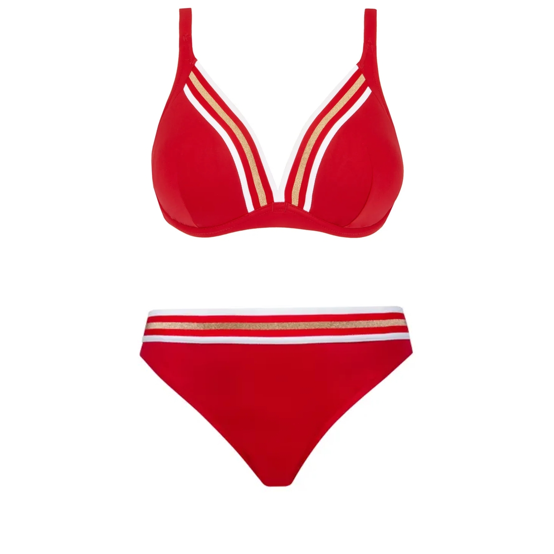 maillot sport Avec armatures rouge
