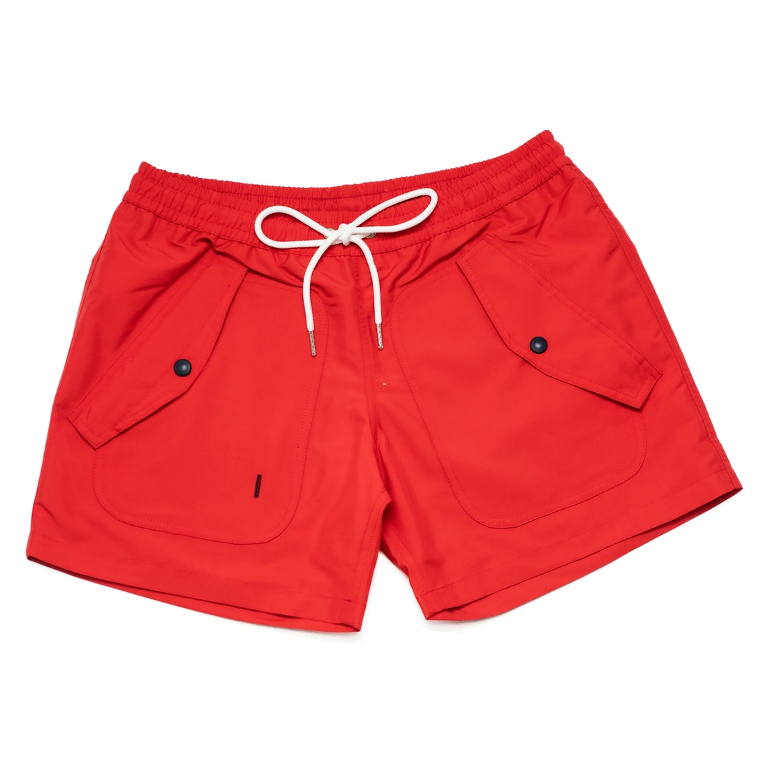 maillot short rouge pour hommes avec poche etanche