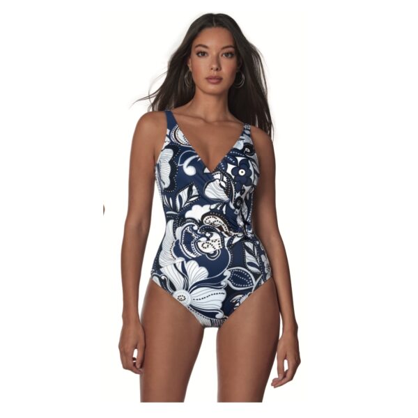 Maillot de bain une pièce gainant imprimé cashemire