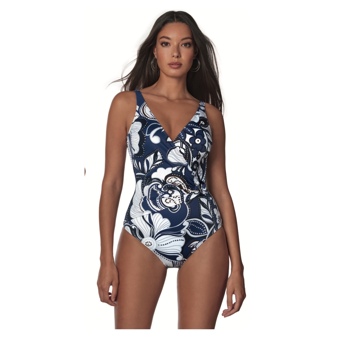 Maillot de bain une pièce gainant imprimé cashemire