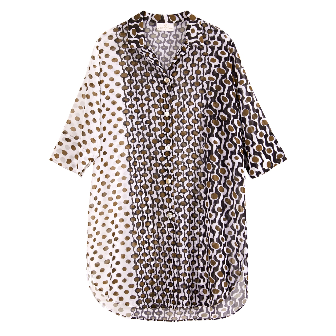 chemise élégante de plage verdi détouré