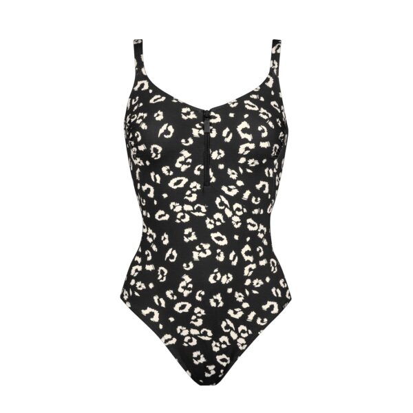 Maillot de bain une pièce zip avec mousses