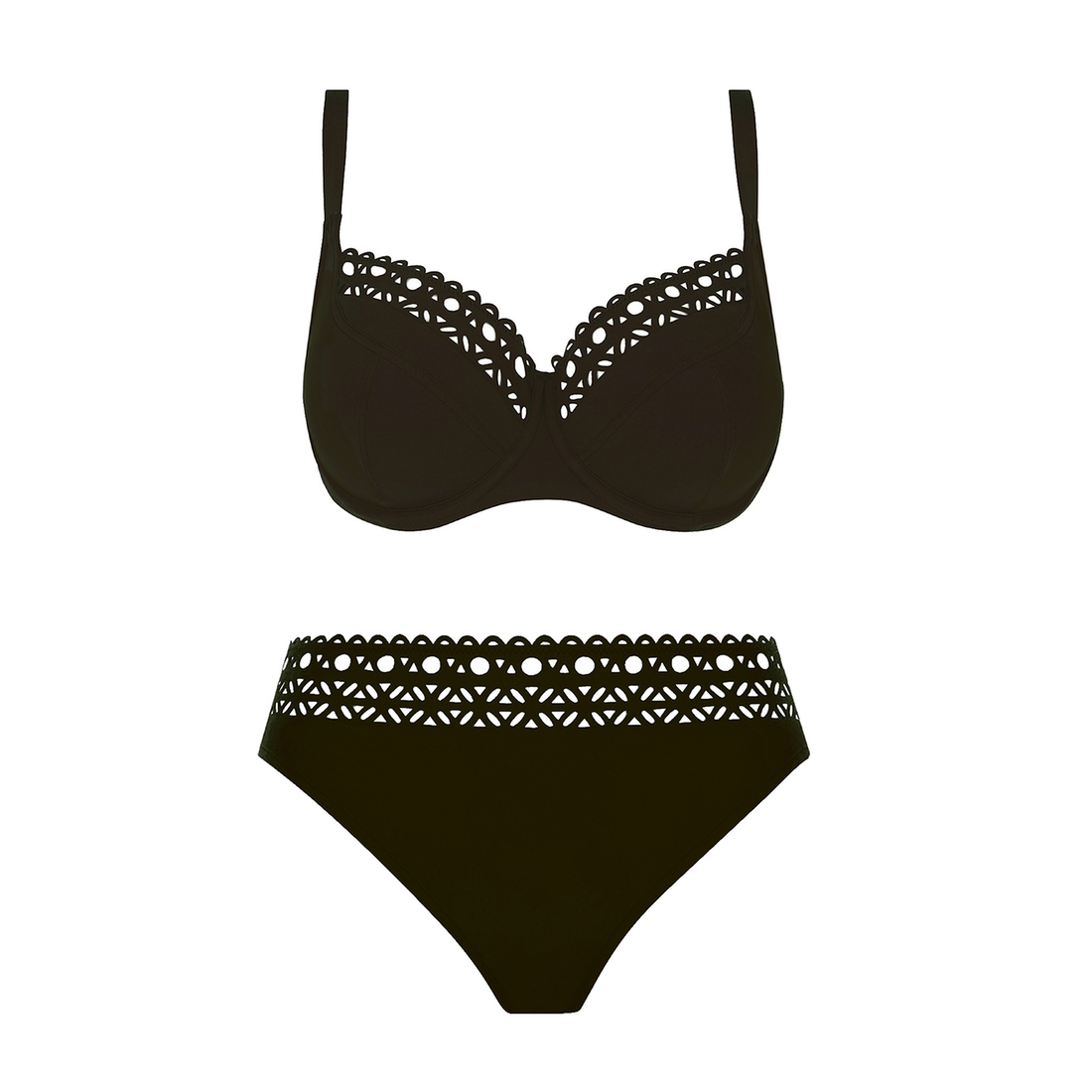 maillot 2 pièces marron