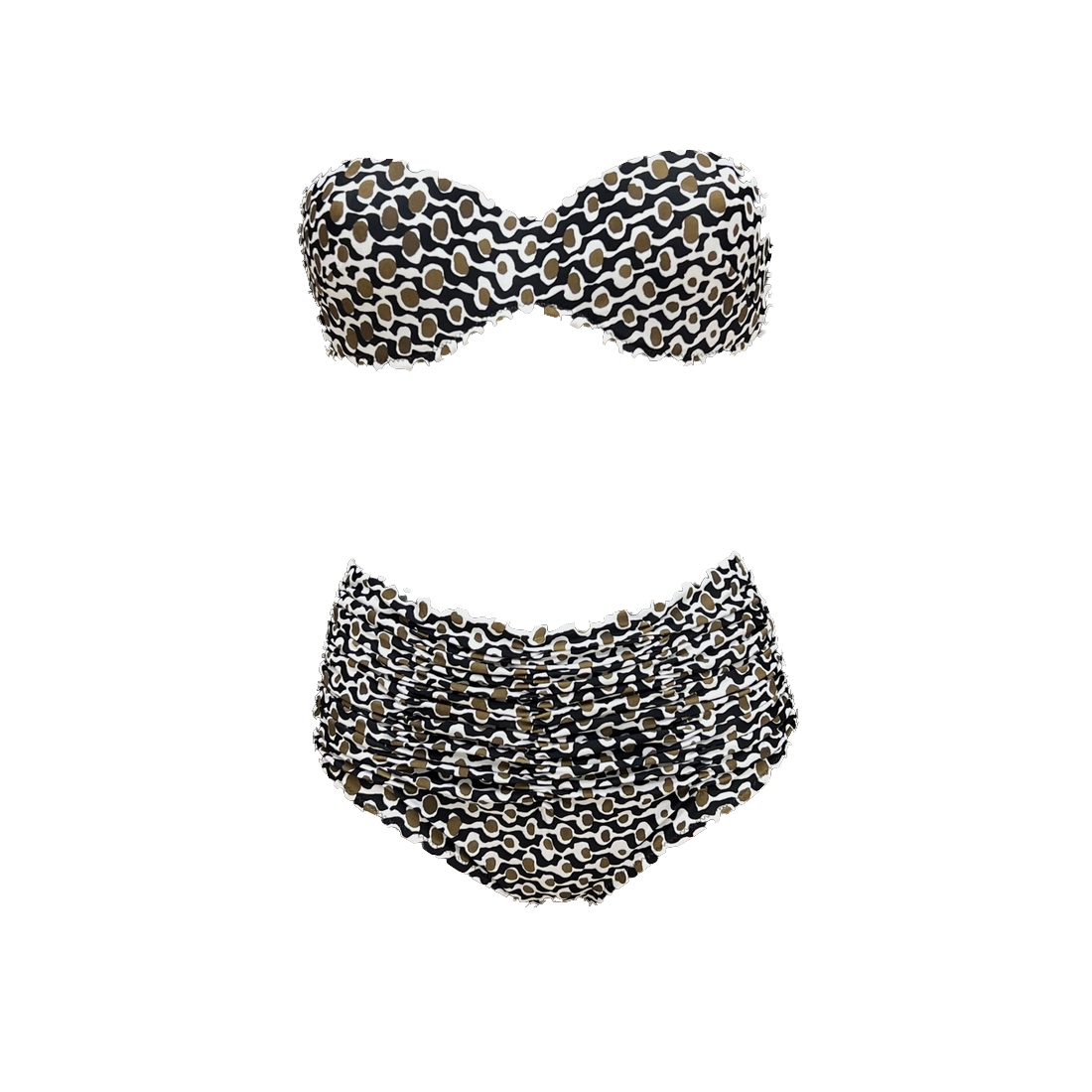 Maillot de bain 2 pièces bandeau avec coques