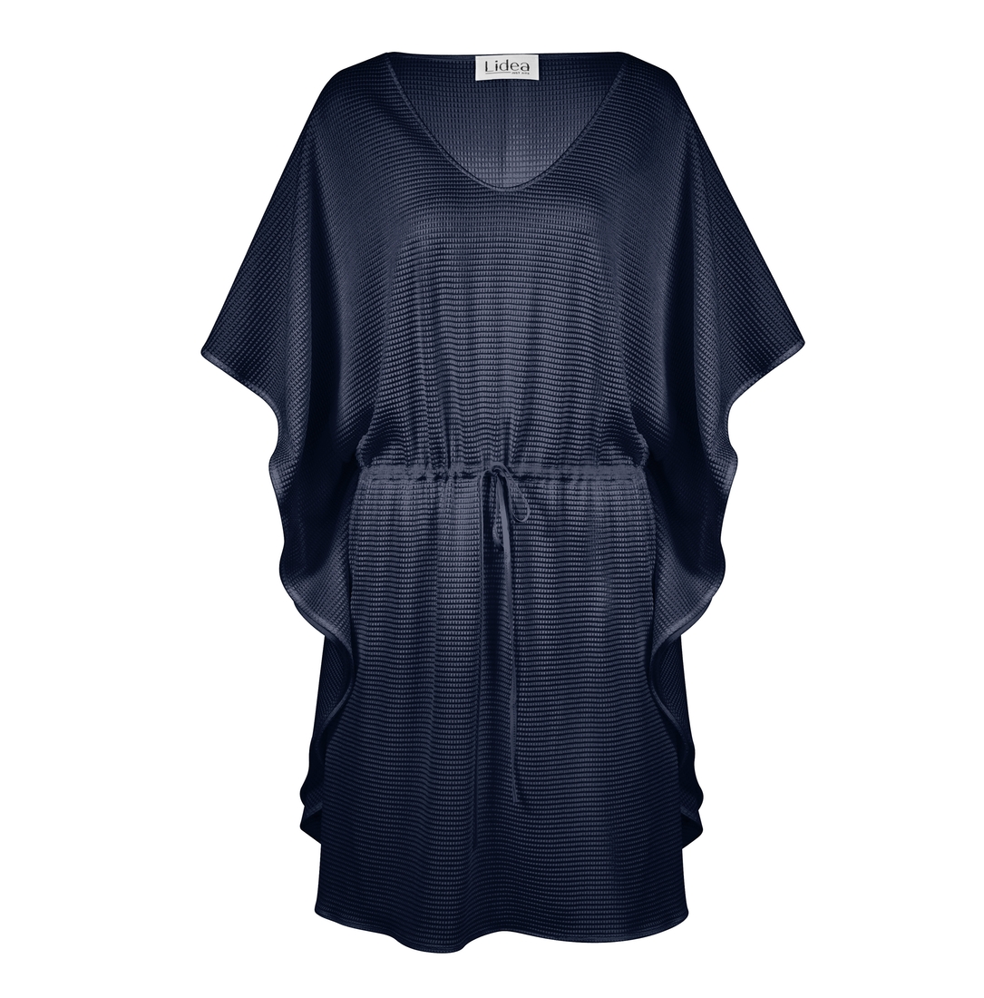 Tunique de plage uni tendance MARINE