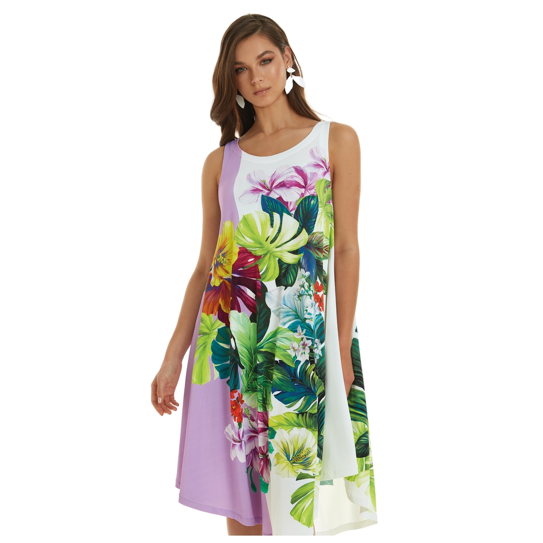 Robe évasée imprimé fleuri alibi